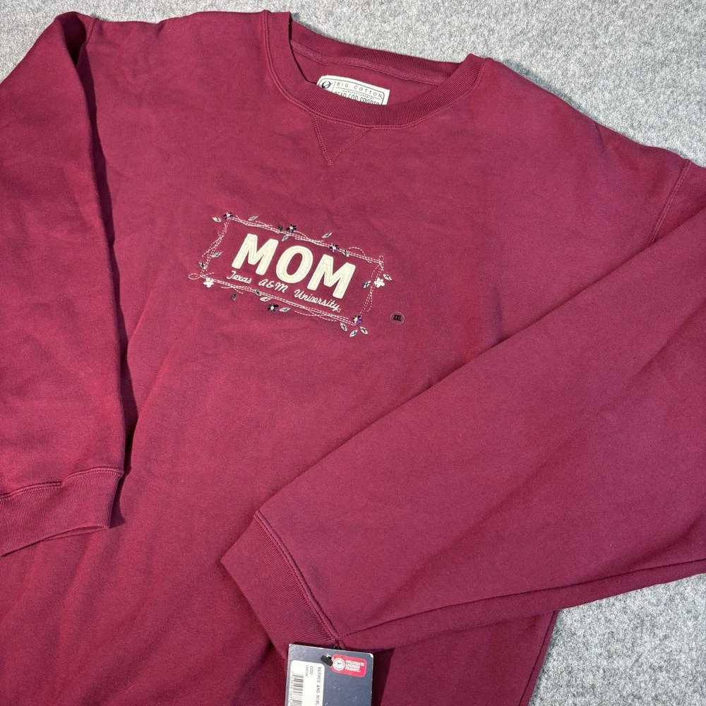 Texas A&M Aggies Mom Sweatshirt Womens XXL Maroon Crewneck NCAA Floral Pullover